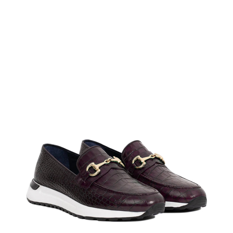 Crocodile Leather Loafer Men s Shoe