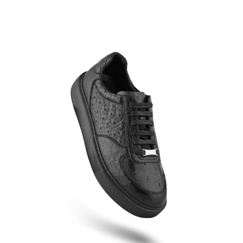 Premium Exotic Leather Blue Sneaker