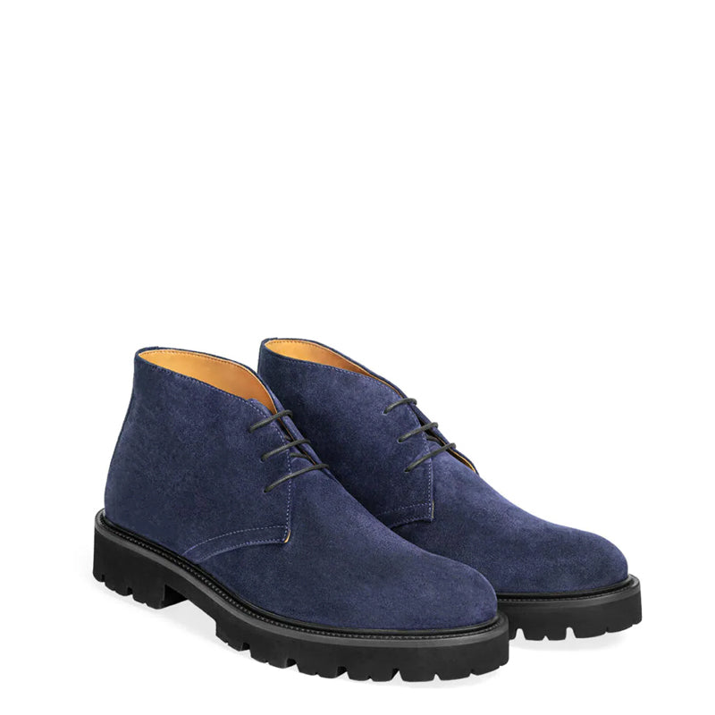 Suede Luxury Solid Leather Chukkas Boot Olive Green