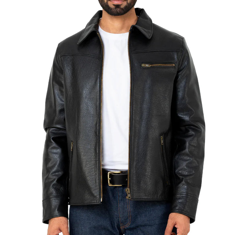 Leather Biker Jacket For Men
