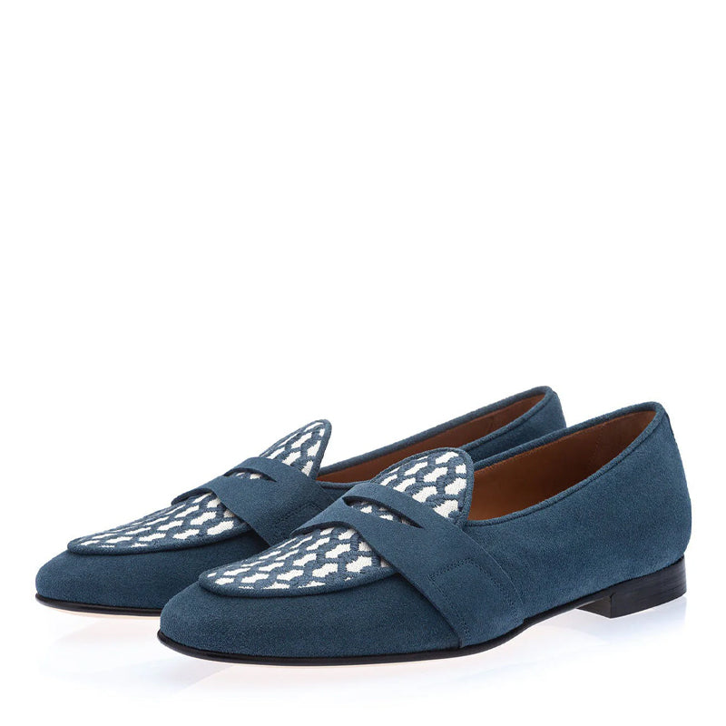 Belgian Suede Slip On Loafers