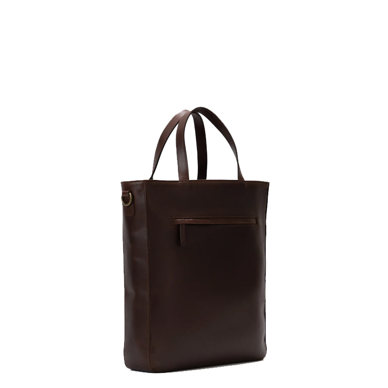 The Poet Leather Tote Black Bag