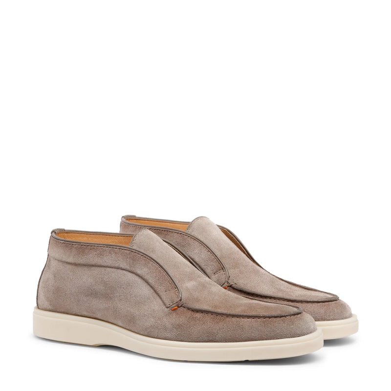 Burgundy Suede Loafer For Men