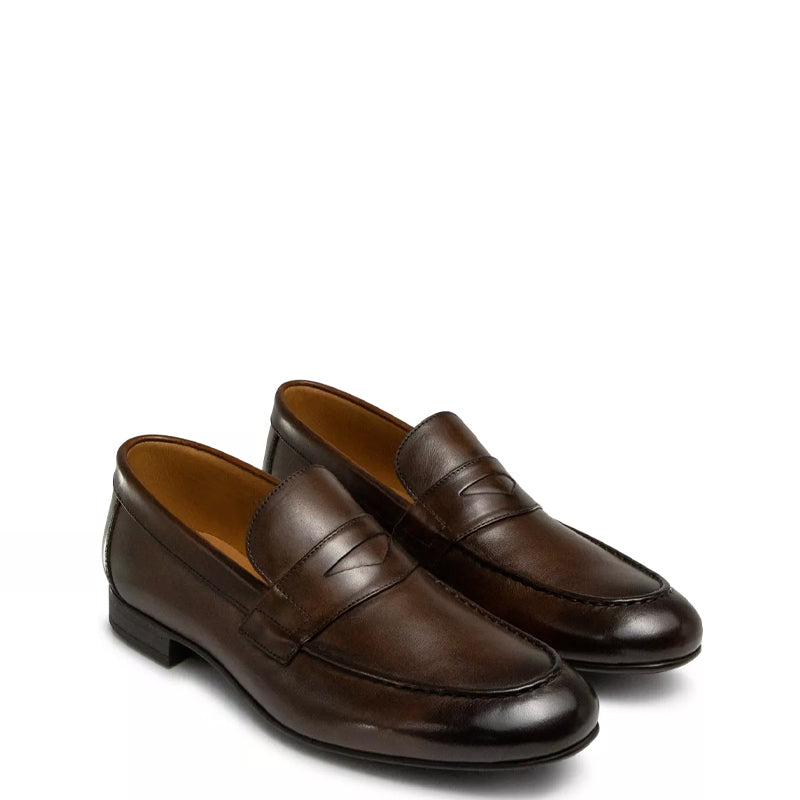 Penny Leather Carlos Loafer Blue For Men