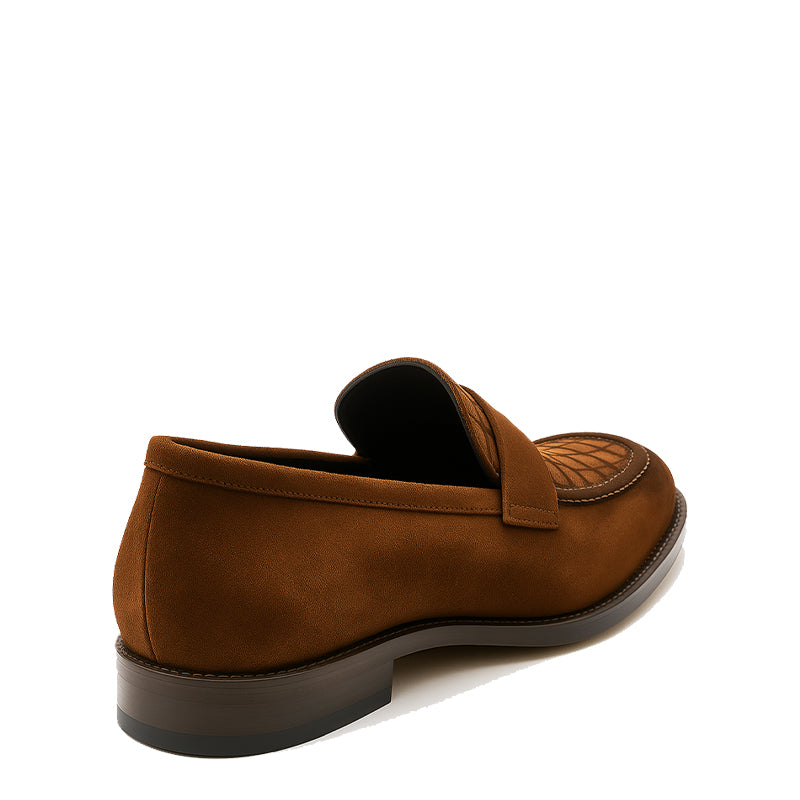 Suede Royale Leather Printed Loafer