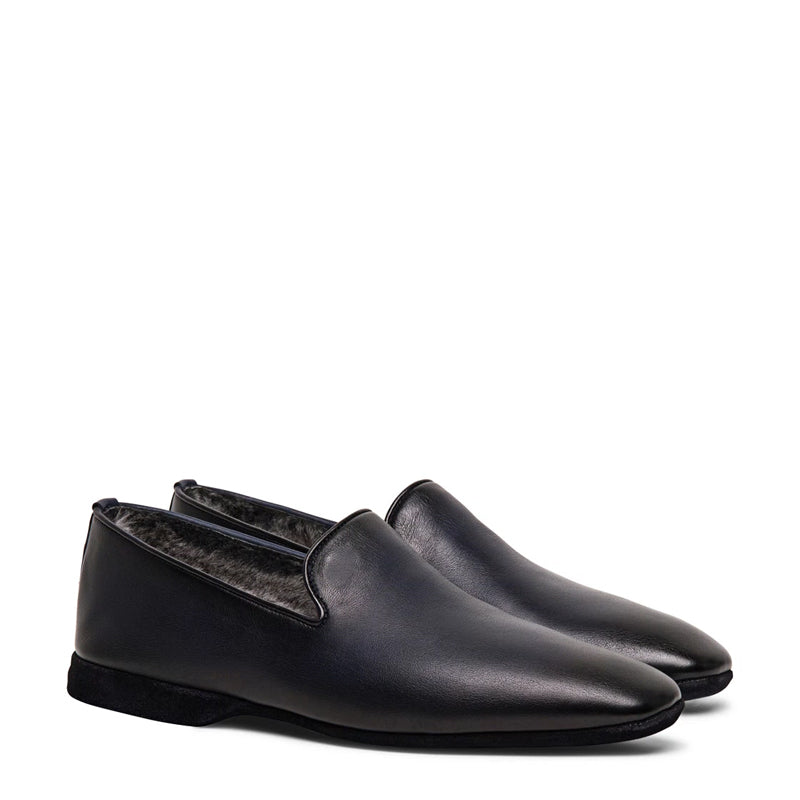 Premium Polished Leather Slip On Loafer