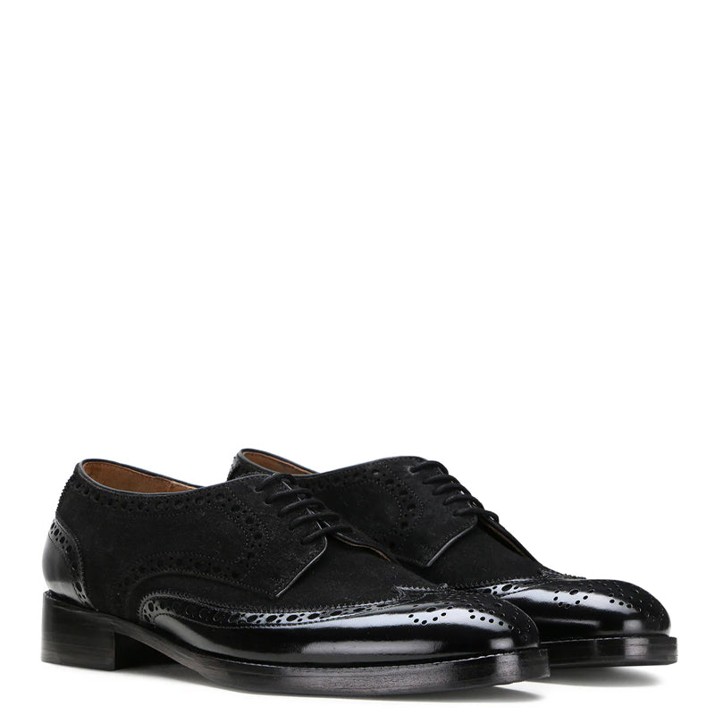 Patent Suede Leather Derby Shoe