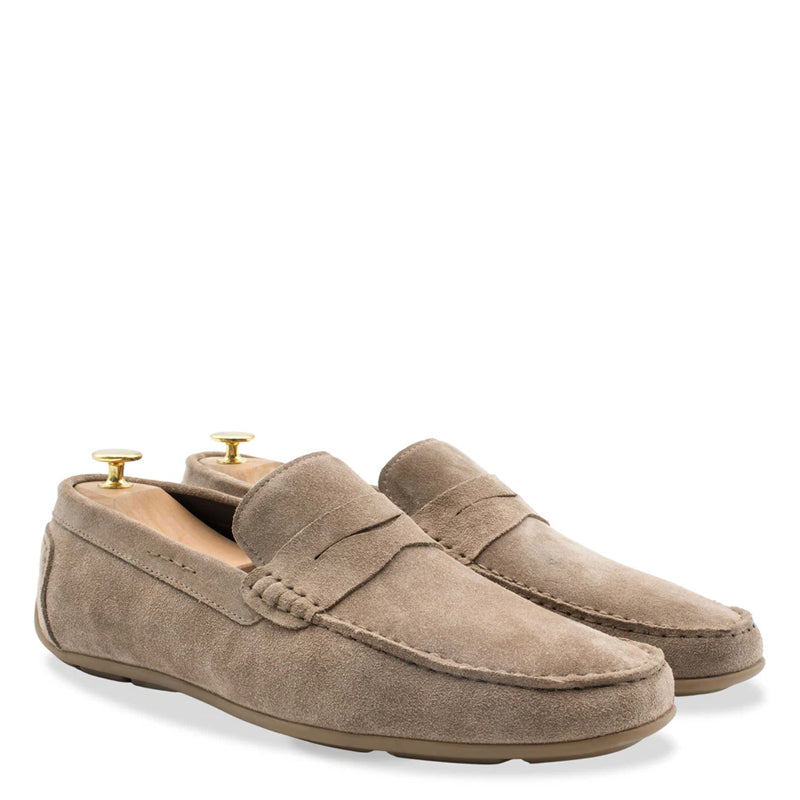 Gregores Suede Penny Moccasin