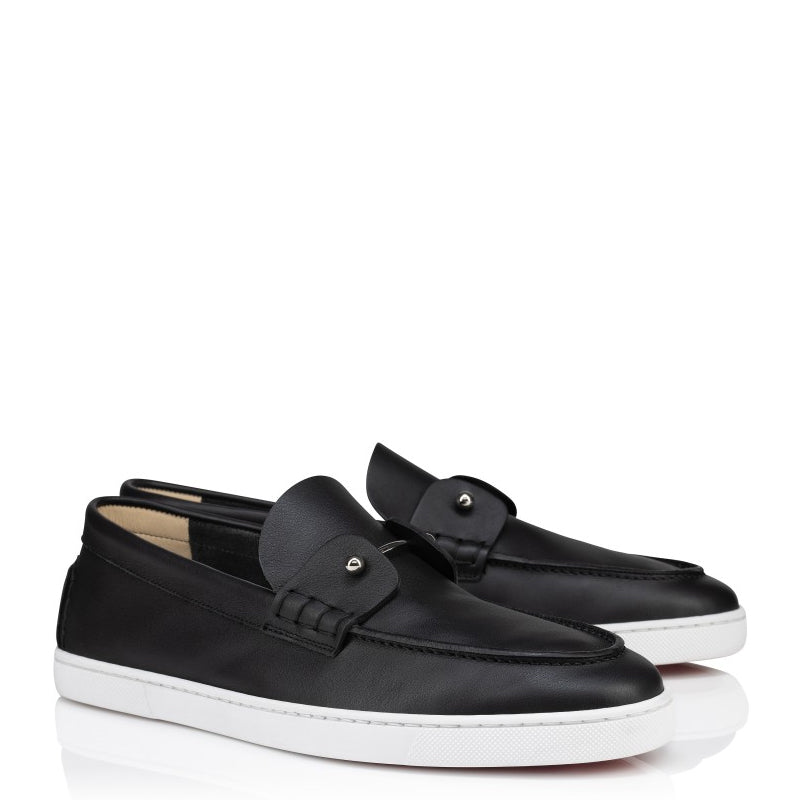 Handmade Slip-On Leather Black Loafer