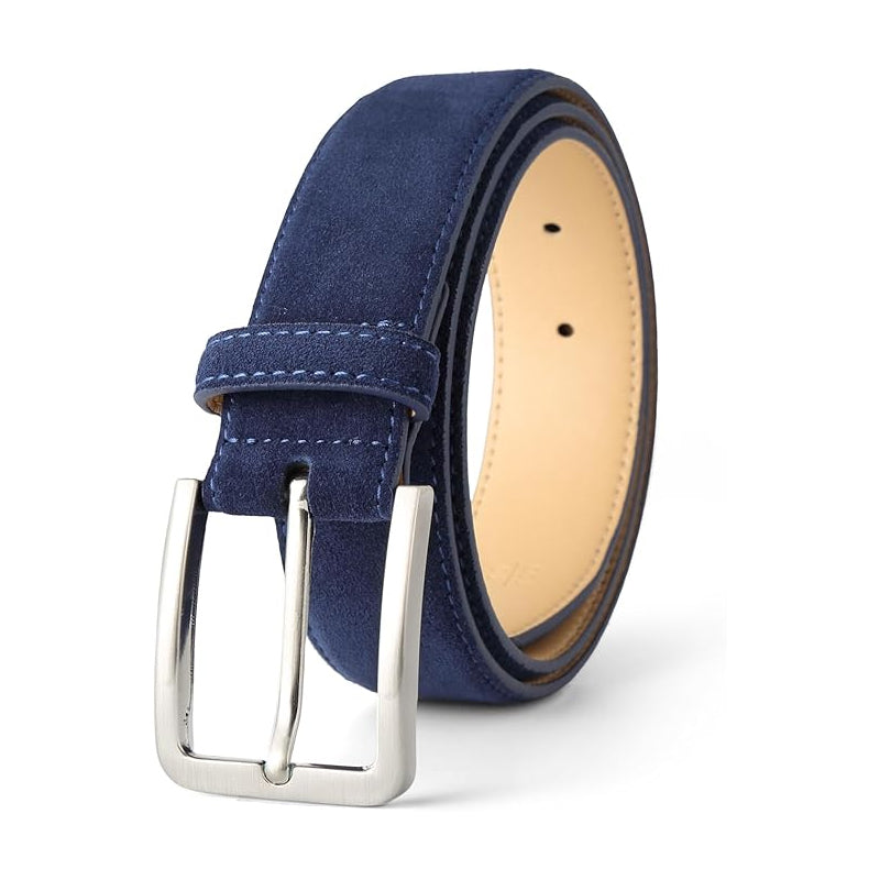 Classic Suede Leather Olive Green Belt