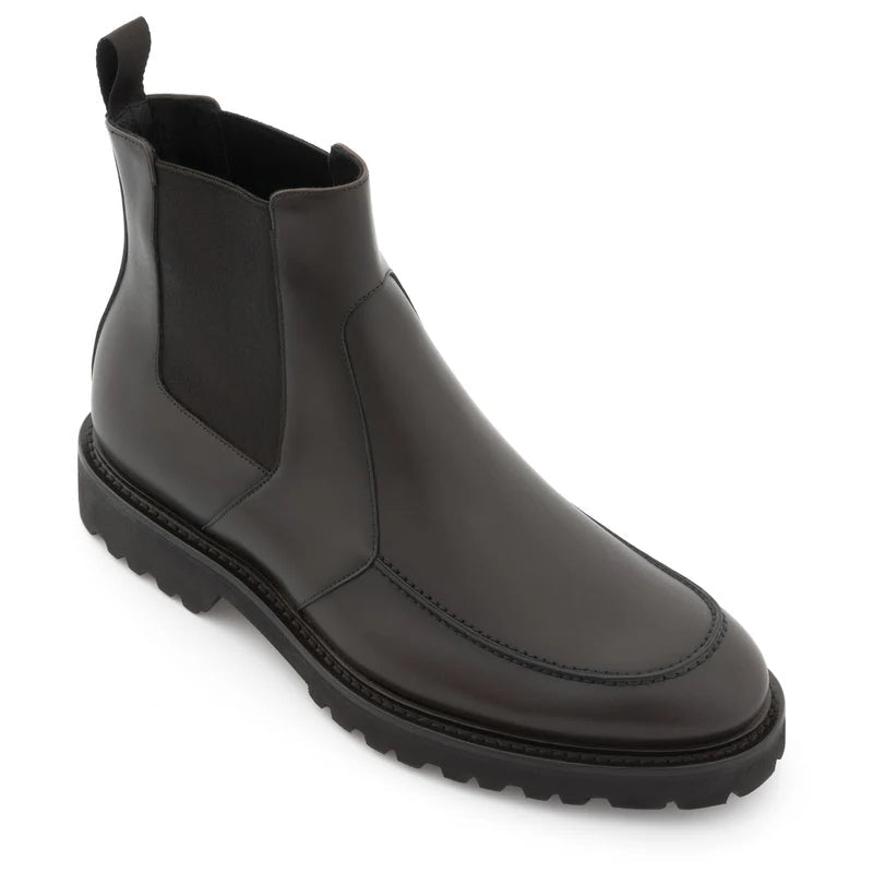 Men Handmade Classic Leather Chelsea Brown Boot