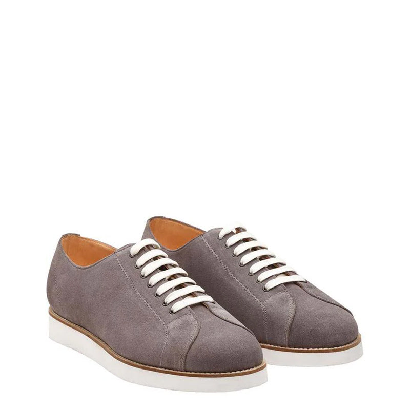 Classic Suede Lace-Up Grey Sneaker