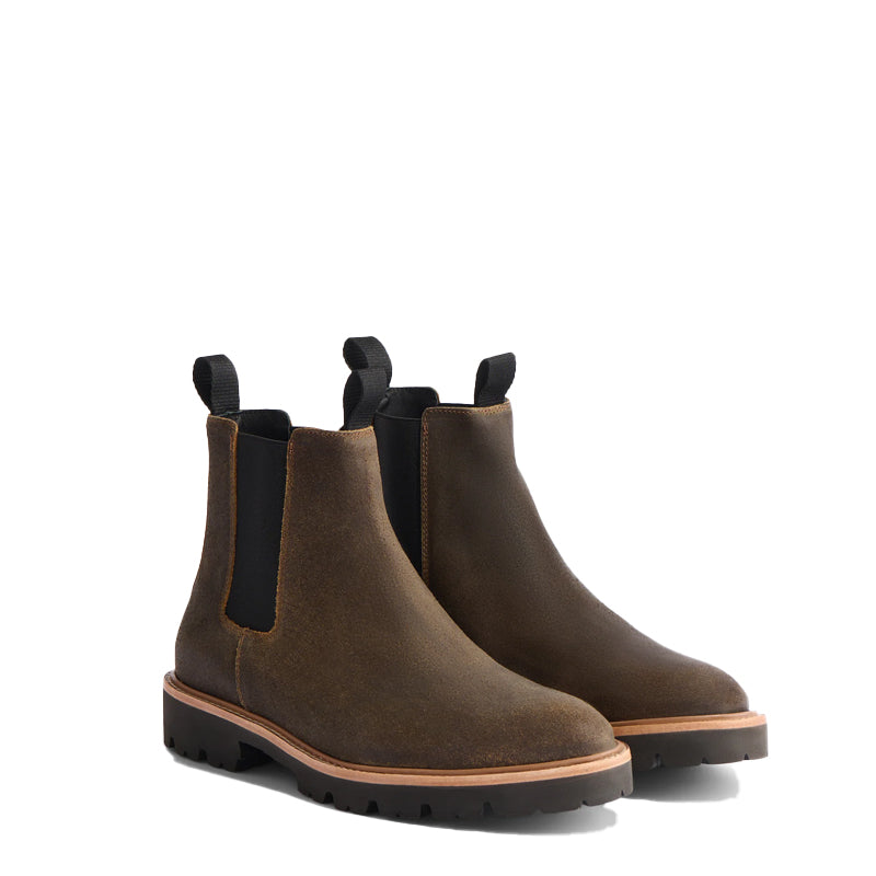 Midnight Double Strip Leather Chelsea Boot
