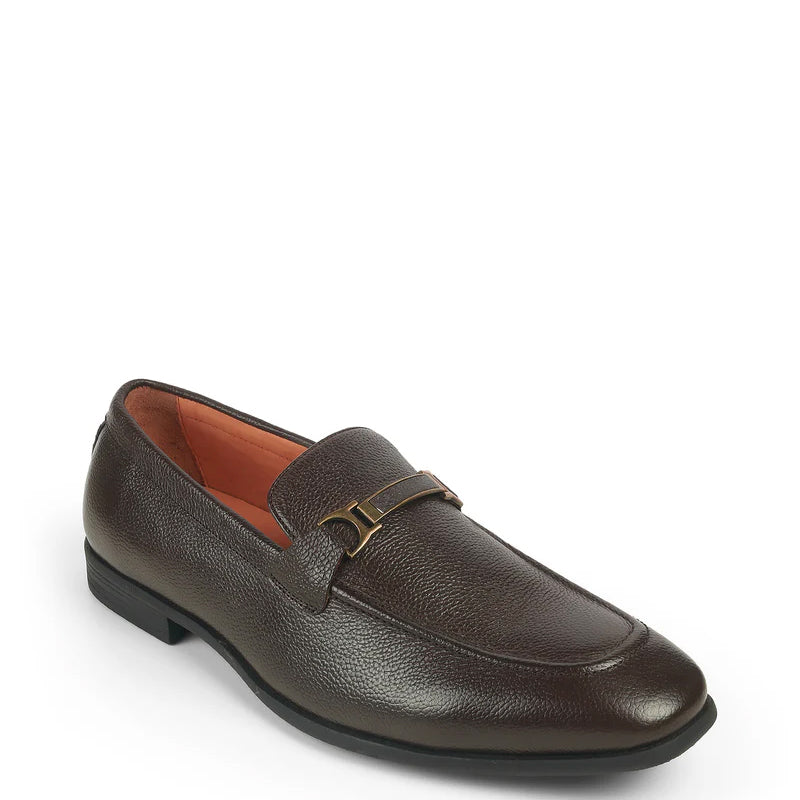 Pure Leather Textured  Moccasins Loafer