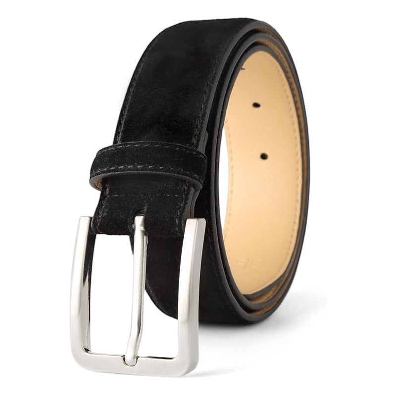 Classic Suede Leather Blue Belt