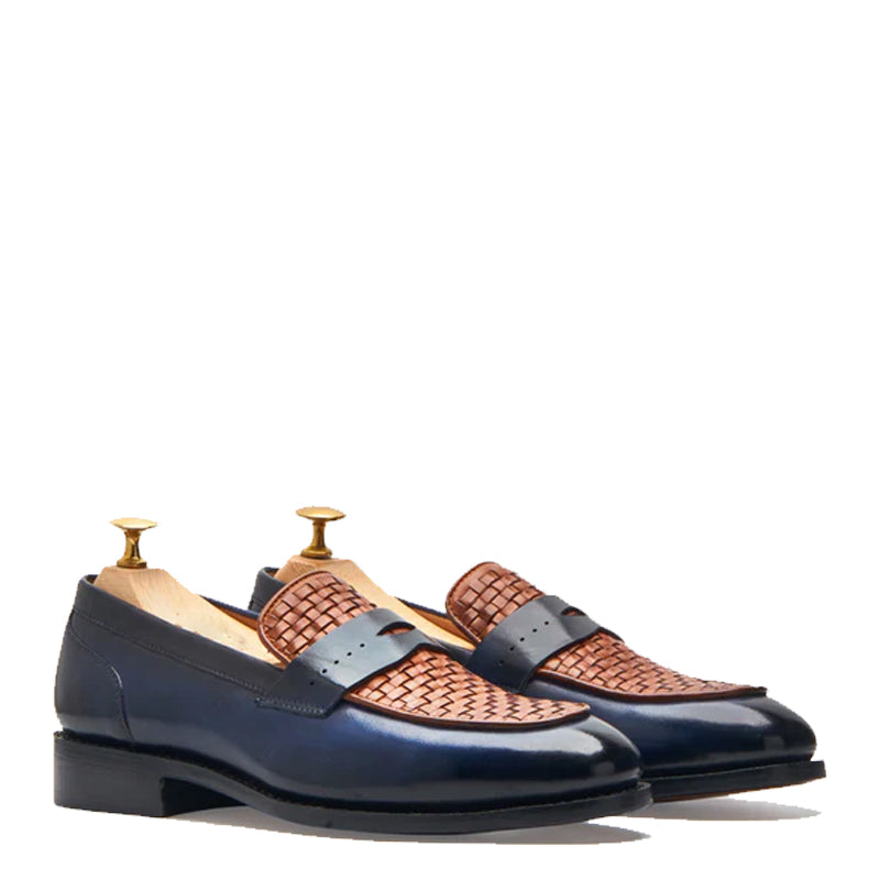 Leather Stacked Loafers for Man