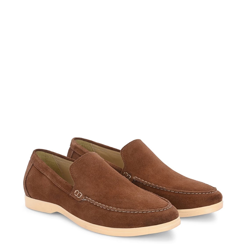 Suede Leather Moccasin Loafer Shoe For men