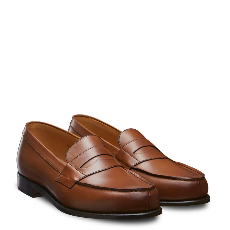 Classic Leather Blue Penny Loafer For Men