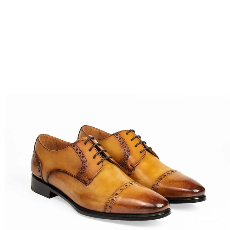 Premium Wholecut Leather Formal Oxford Light Brown Shoe