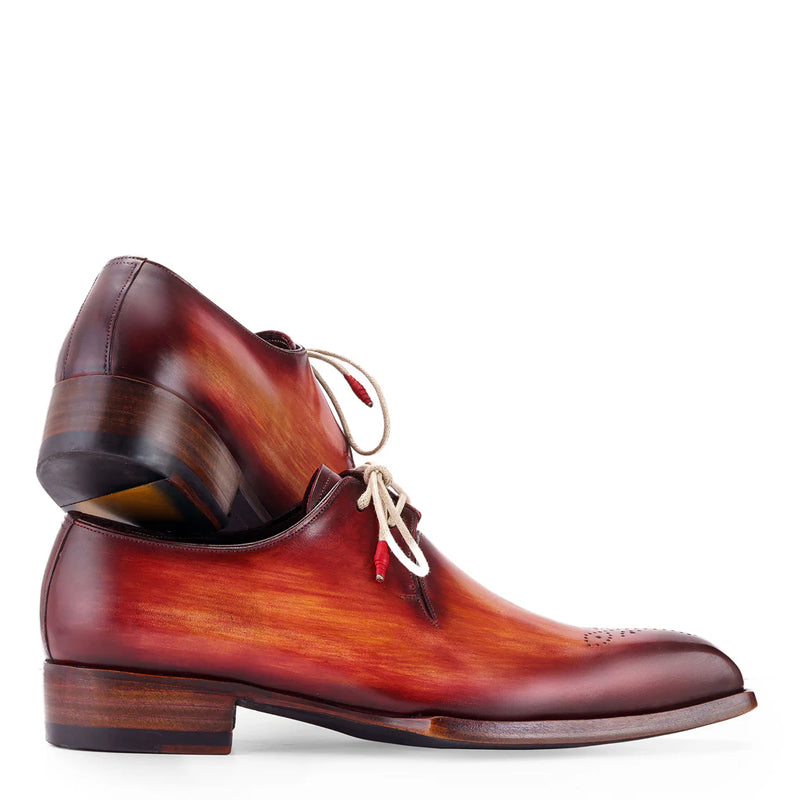 Leather Handmade Wingtip Derby Brown Shoe