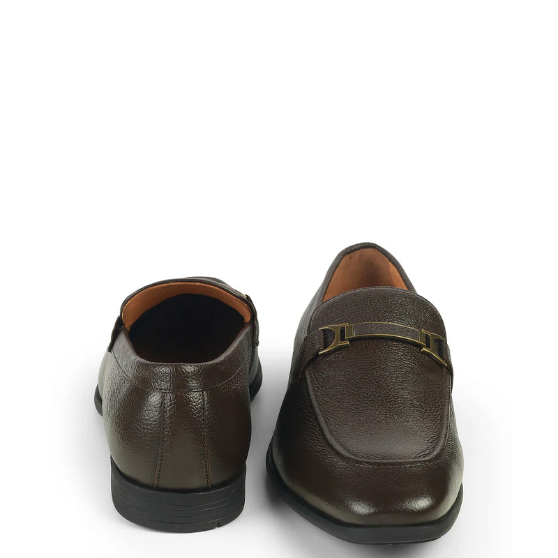 Pure Leather Textured  Moccasins Loafer