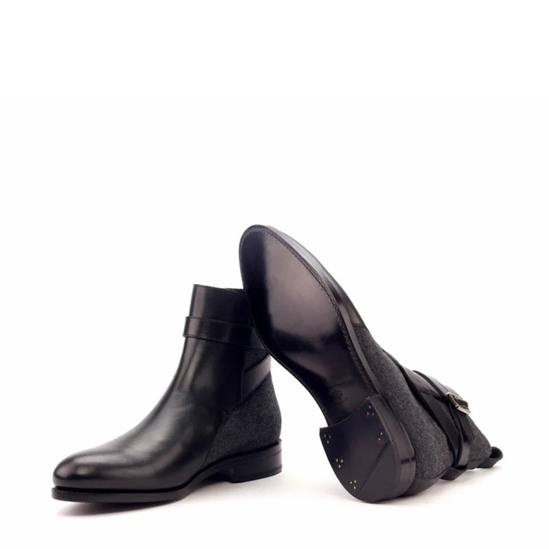 Men Handmade Custom Leather Brown Jodhpur Boot