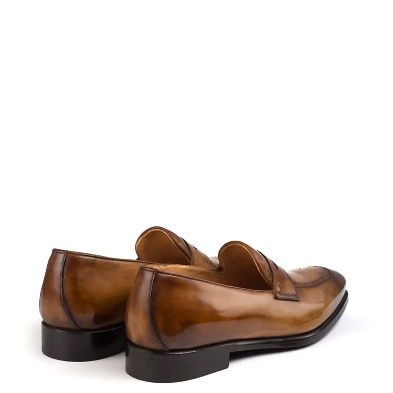 Penny Classic Shiny Leather Tan Loafer