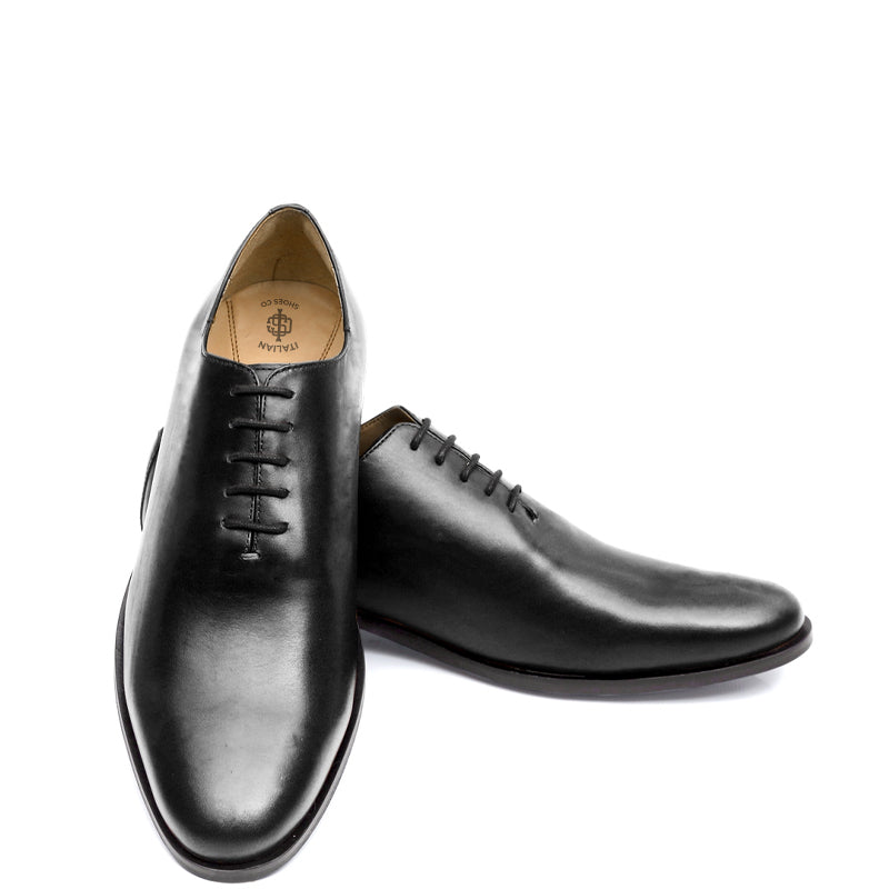 Polished Pure Leather Wholecut Oxford Shoe