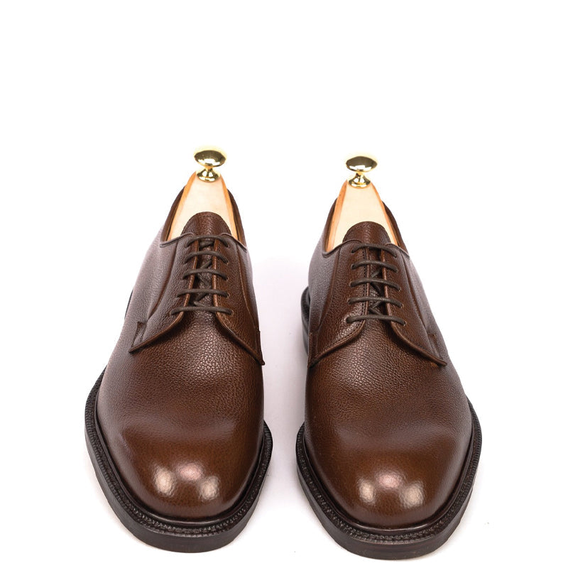 Plain Classic Polished Leather Derby Shoe
