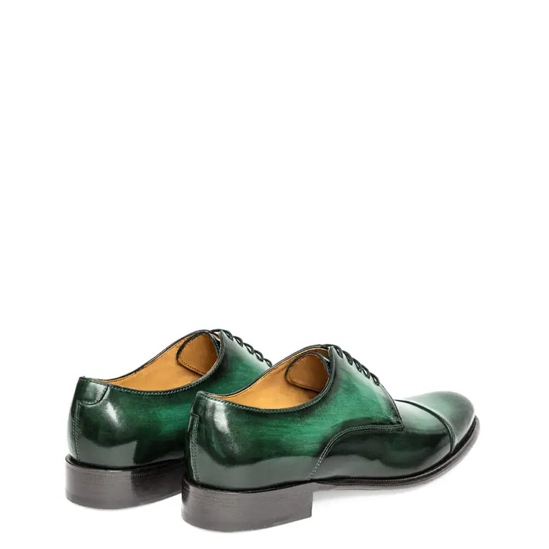 Classic Handmade Shiny Leather Oxford Tan/Brown Shoe