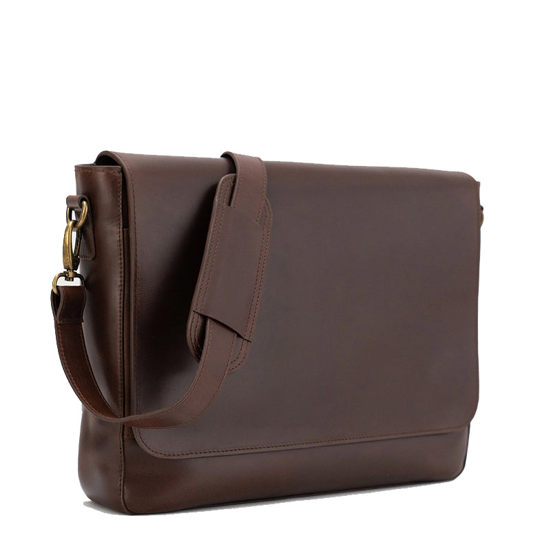 Carismatico Leather Messenger Grey Bag For Men