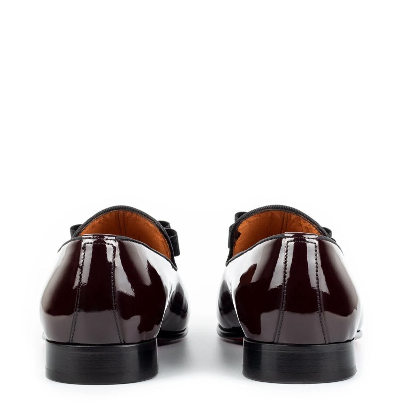 Patent Penny Solid Leather Blue Loafer