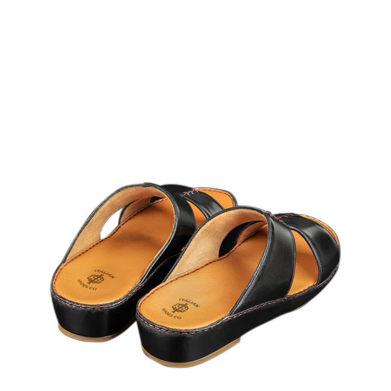 Open Toe Handmade Leather Comfort White Arabic Sandal