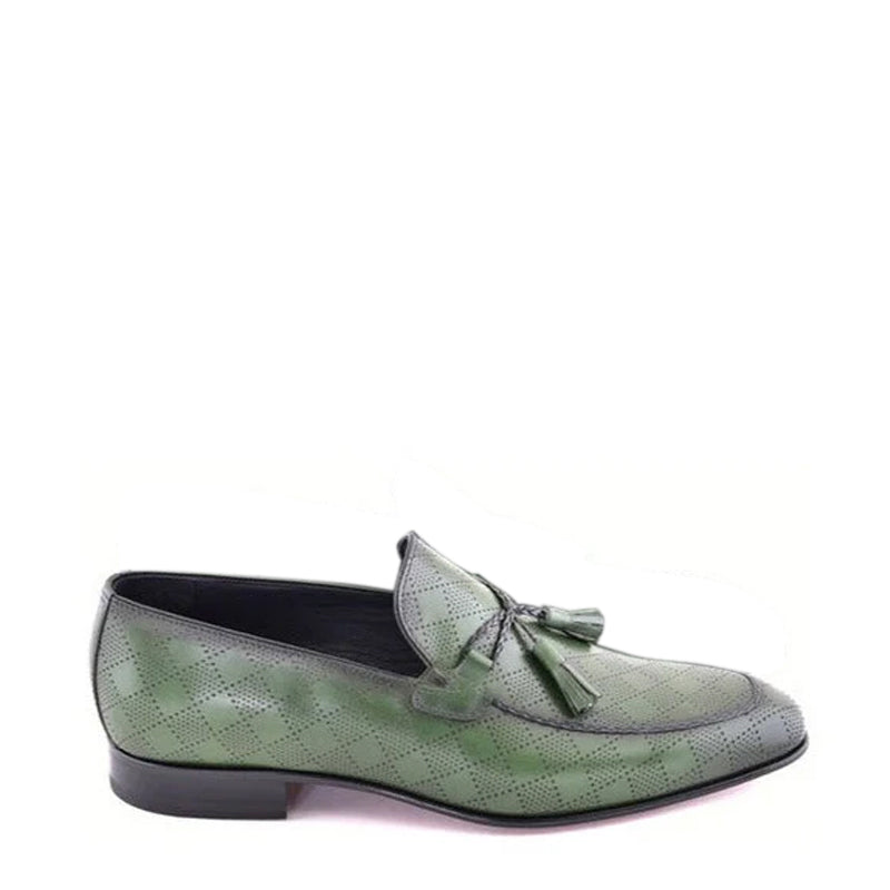 Tassel Trimmed Calfskin Loafers