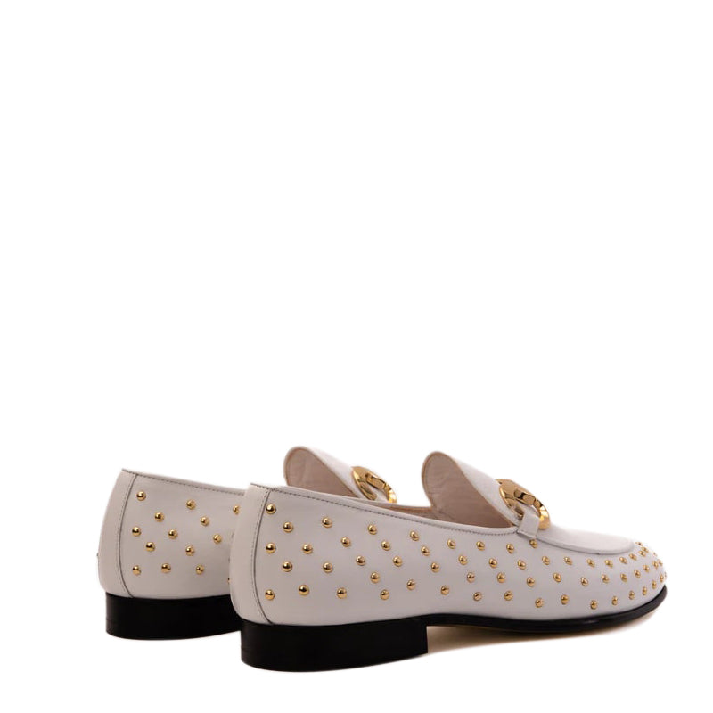 Spike Leather Bit Dress Loafer Men Shoe