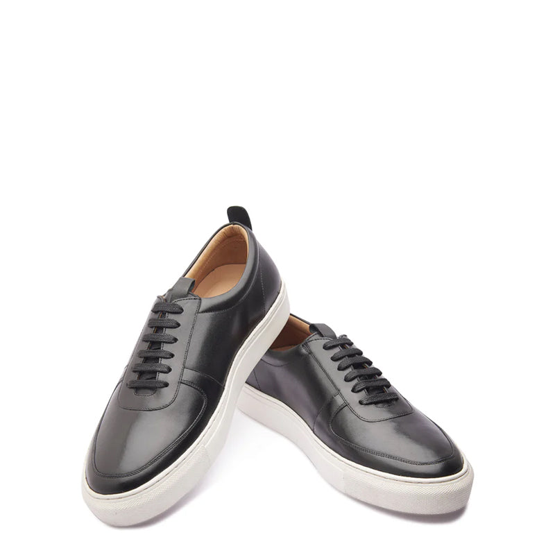 Men Casual Leather Lace Up Sneakers