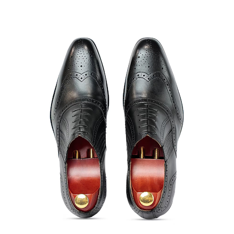 Luxury Design Wingtip Leather Formal Oxford Shoe