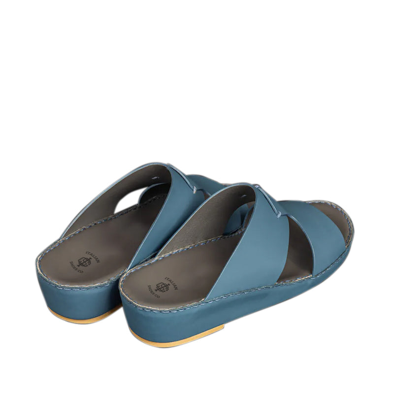 Accented Slip On Comfort Arabic White Sandal