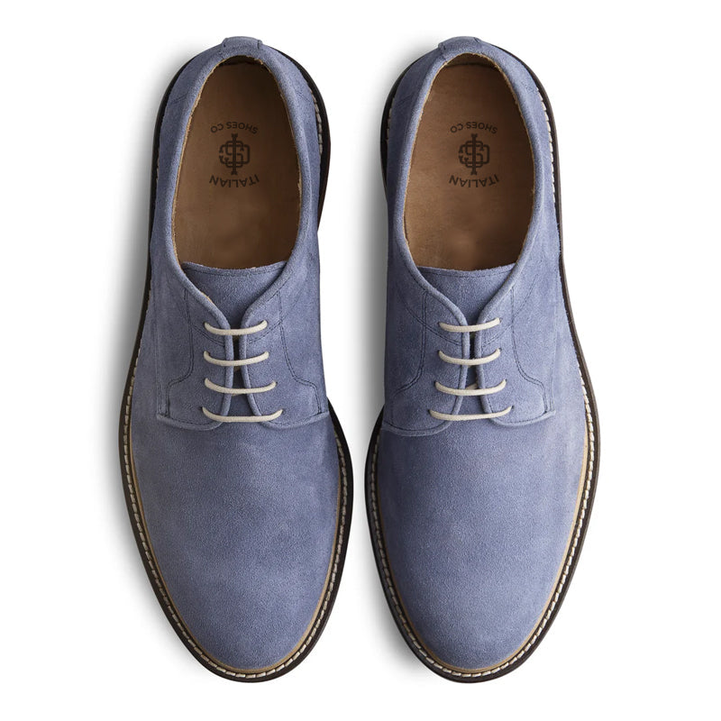 Men Suede Casual Leather Derby Shoe Light