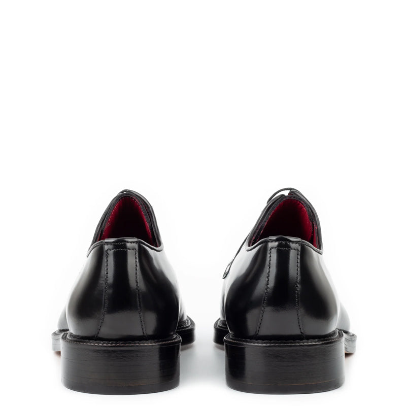 Handpainted Crust Leather Split Toe Derby Shoe
