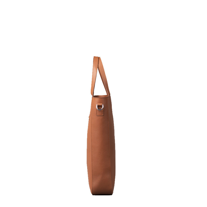 The Poet Leather Tote Black Bag