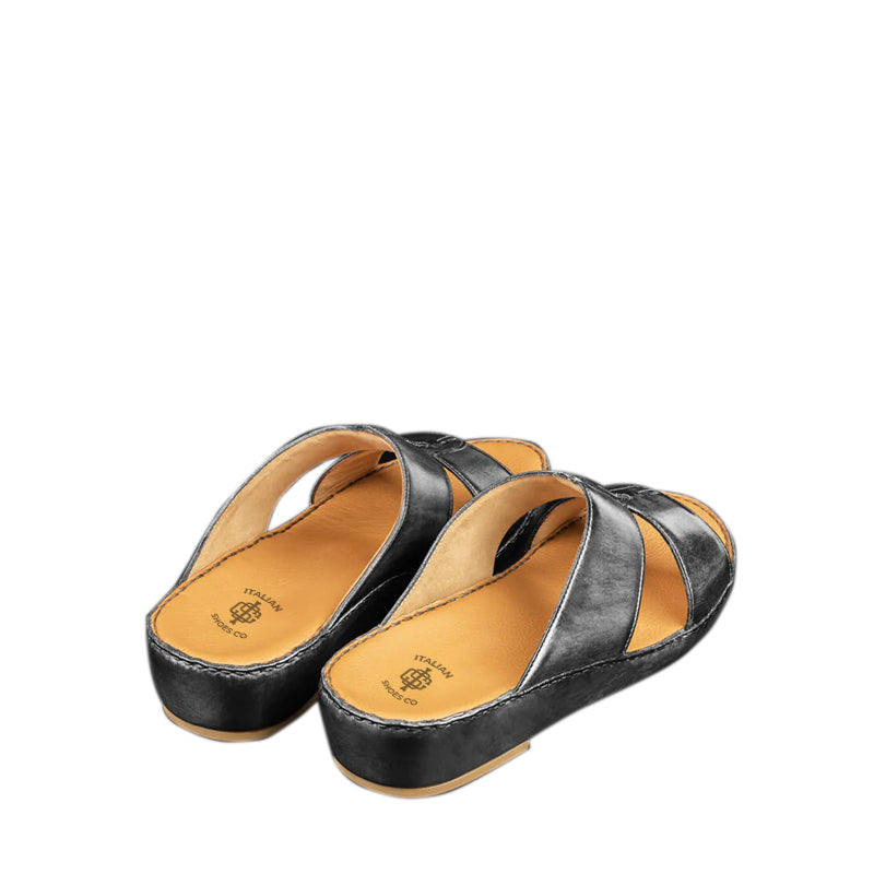 Luxury Solid Leather Arabic Tan Sandal
