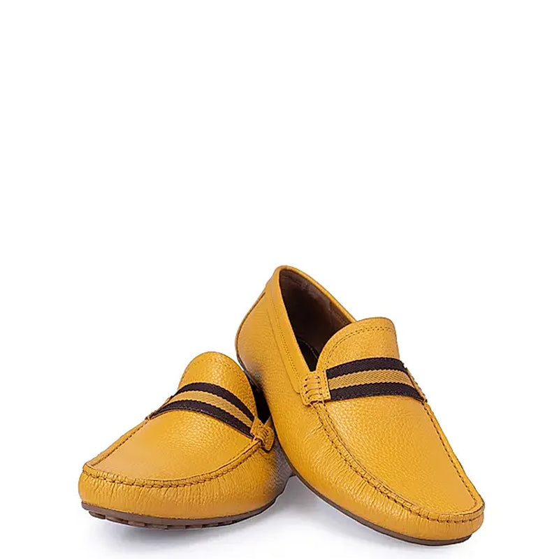 Premium Handmade Leather Moccasins Formal Blue Loafer