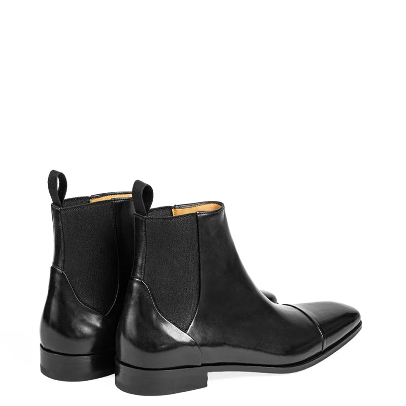 Midnight Classic Shiny Leather Chelsea Boot