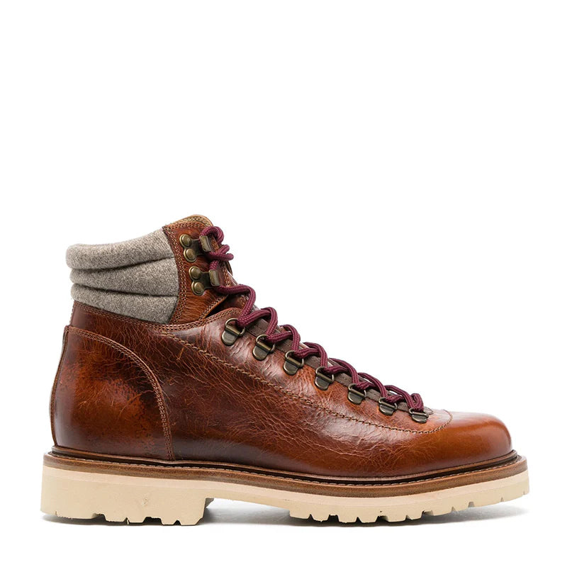Padded Ankle Lace-Up boots