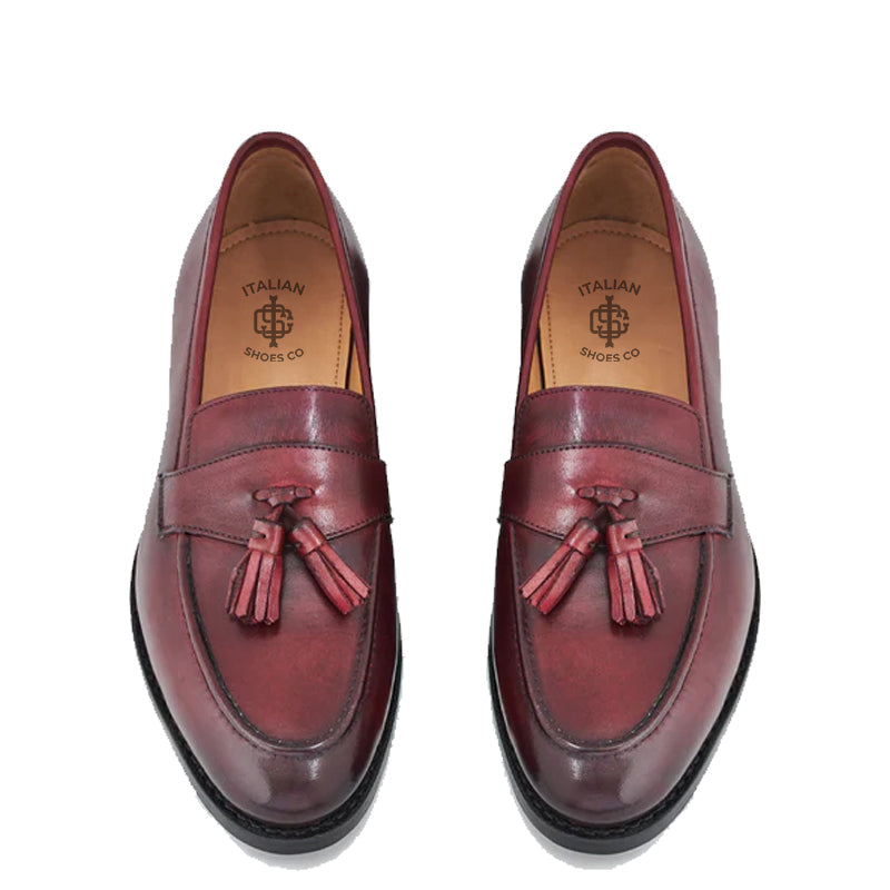 Beatrice Gray Tassel Loafers
