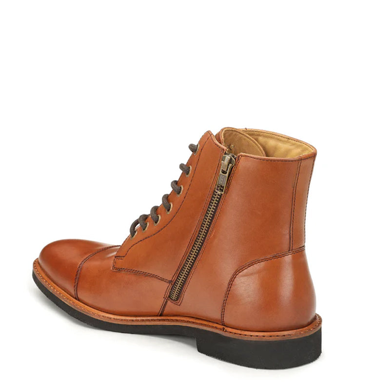 Premium Leather Lace-Up Ankle Tan Boot For Men