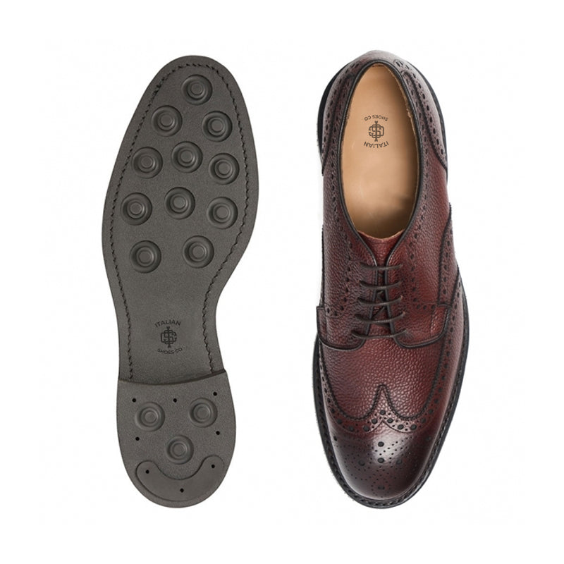 Men Handmade Leather Formal Derby Dark Brown Shoes