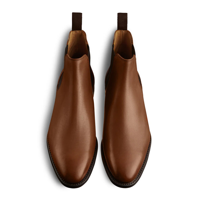 Polished Leather Handmade Luxury Chelsea Boot