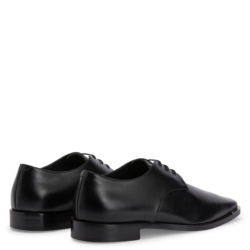 Men Polished Leather Formal Plain Derby Shoe